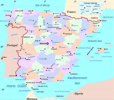 ispanya nın haritadaki yeri